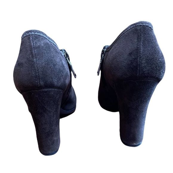 Prada Brown Suede Ankle Bootie 37 - Picture 6 of 9